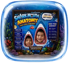 Shark Mouth Anatomy discovery station for marine awareness