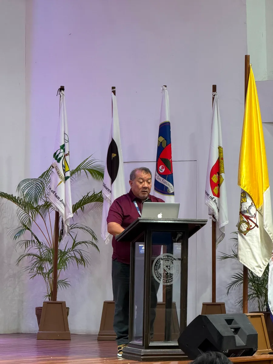 A speaker addressing delegates at the CEAP Region 3 Regional Assembly